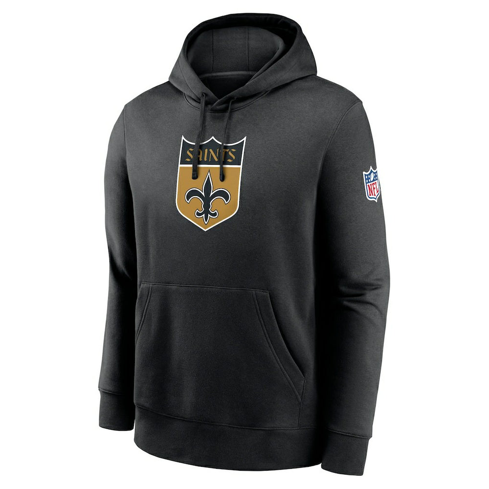 New Orleans Saints 2023 Sideline Club Alternate Tri-Blend Pullover Hoodie - Black - Nike
