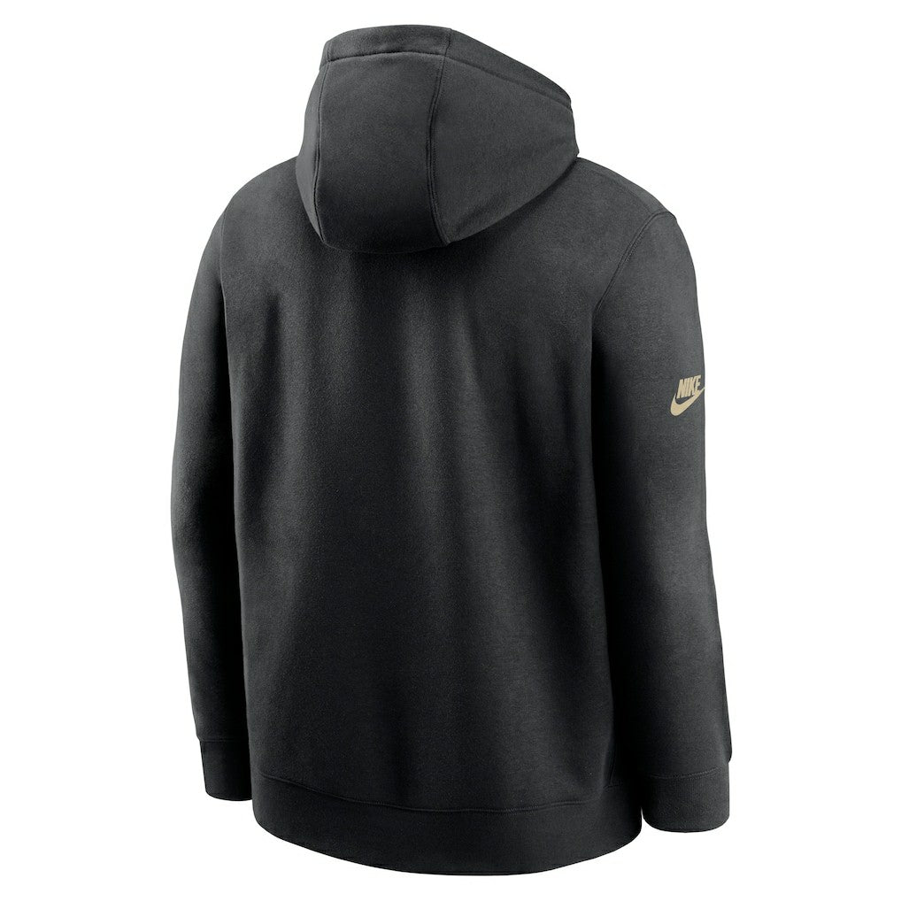 New Orleans Saints 2023 Sideline Club Alternate Tri-Blend Pullover Hoodie - Black - Nike