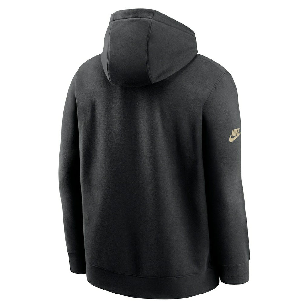 New Orleans Saints 2023 Sideline Club Alternate Tri-Blend Pullover Hoodie - Black - Nike
