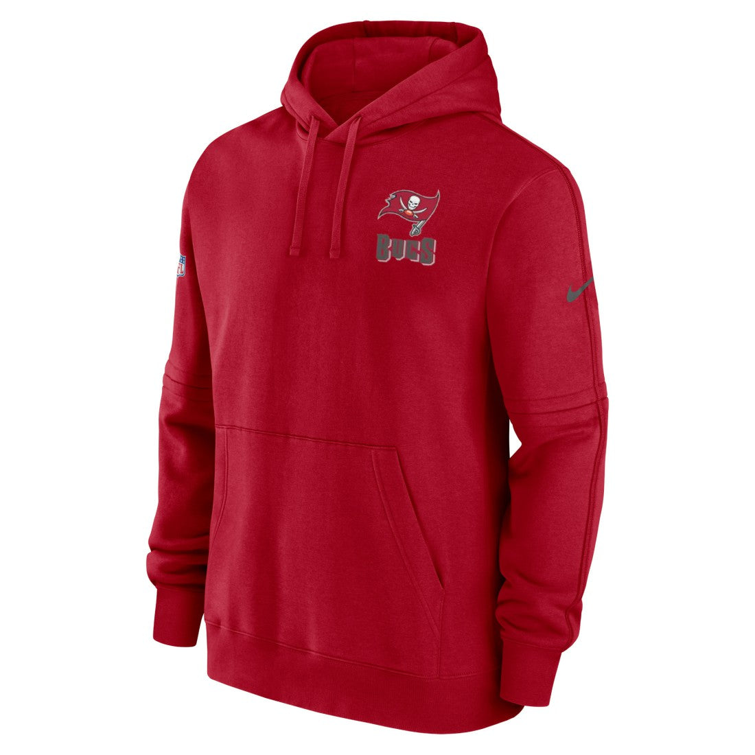 Tampa Bay Buccaneers Sideline Club Fleece Pullover Hoodie - Red - Nike