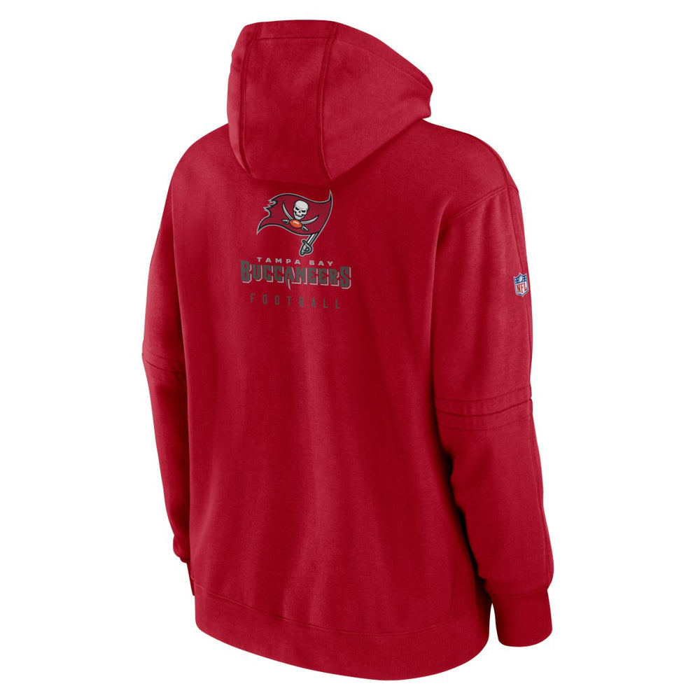 Tampa Bay Buccaneers Sideline Club Fleece Pullover Hoodie - Red - Nike