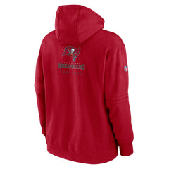 Tampa Bay Buccaneers Sideline Club Fleece Pullover Hoodie - Red - Nike