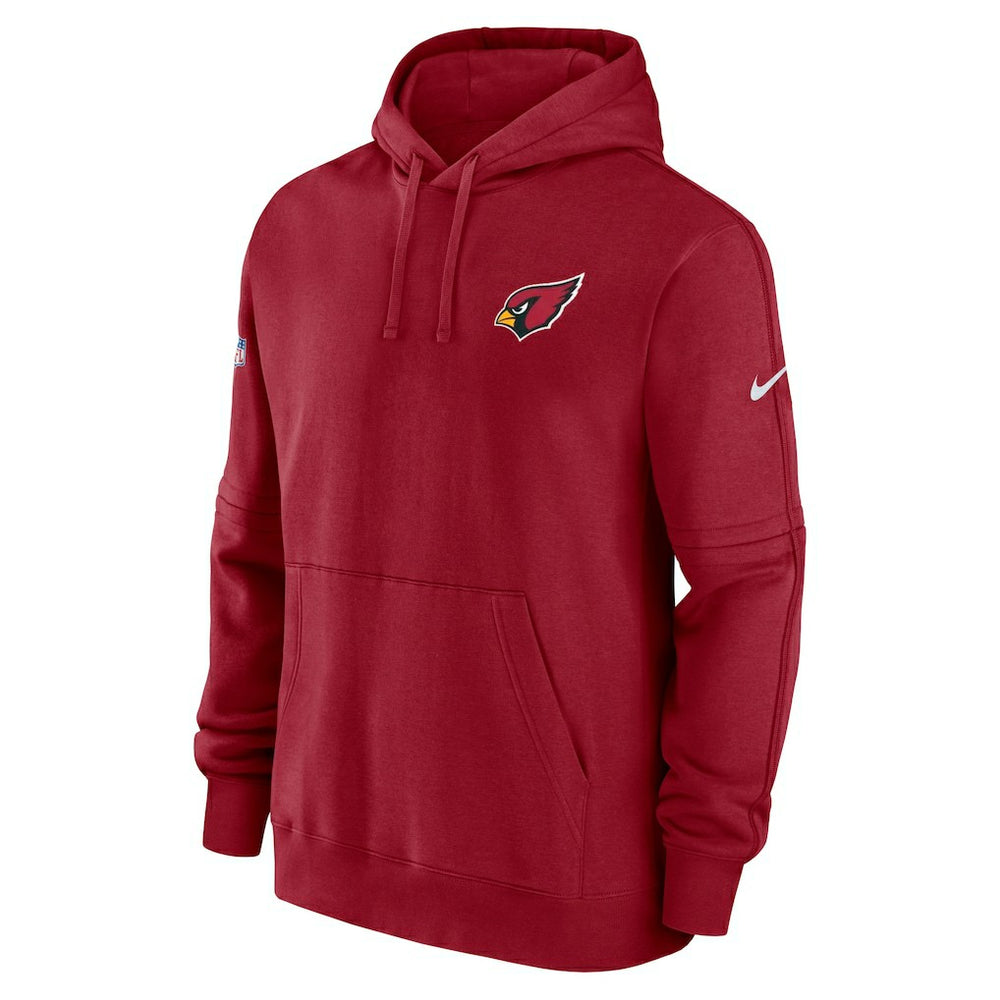 Arizona Cardinals Sideline Club Fleece Pullover Hoodie - Cardinal - Nike