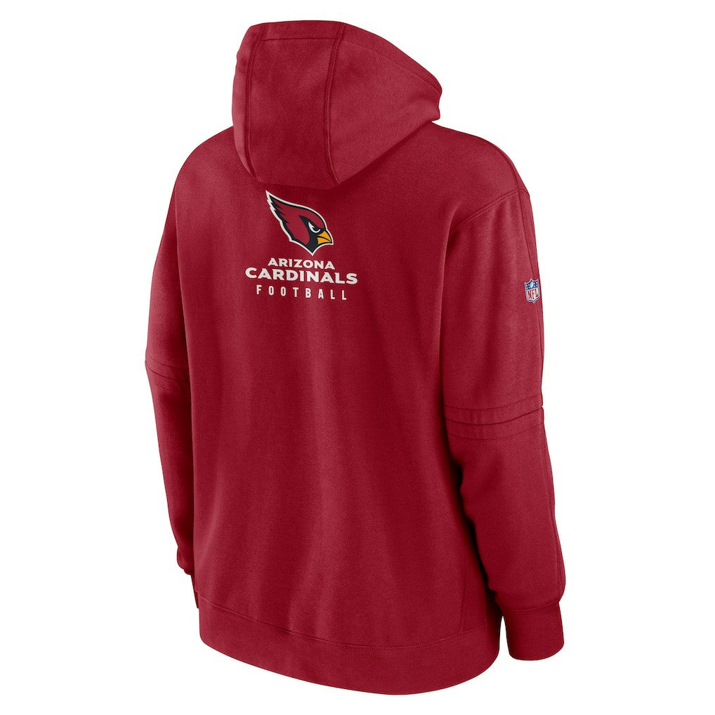 Arizona Cardinals Sideline Club Fleece Pullover Hoodie - Cardinal - Nike