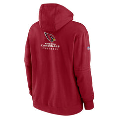 Arizona Cardinals Sideline Club Fleece Pullover Hoodie - Cardinal - Nike