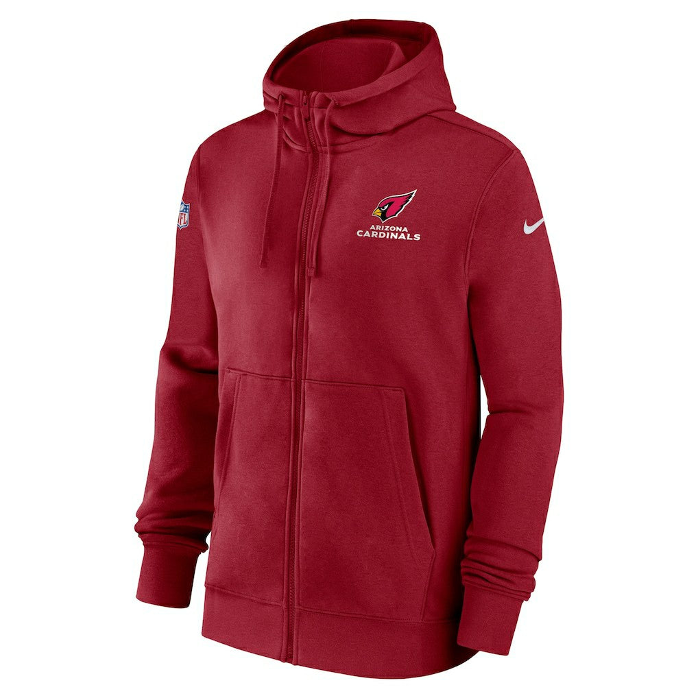 Arizona Cardinals 2023/24 Sideline Club Full-Zip Hoodie - Red - Nike