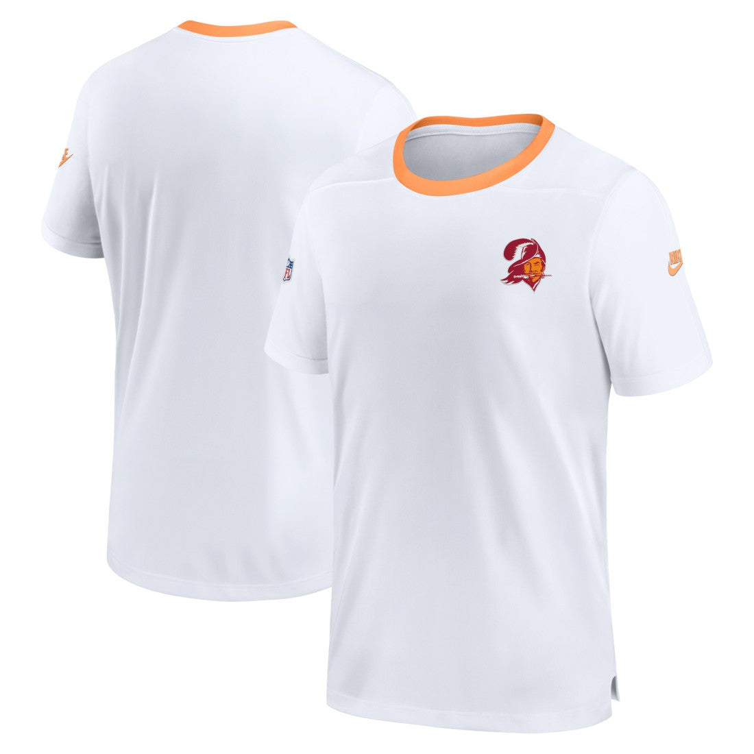 Tampa Bay Buccaneers Throwback Coach Performance T-Shirt - White - Nike