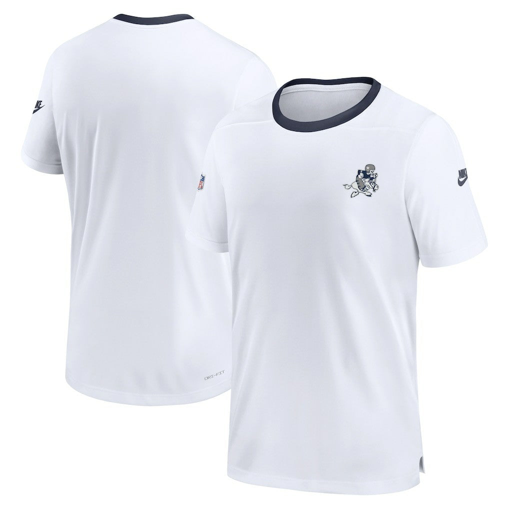 Dallas Cowboys Men's Sideline Coaches Alternate Performance T-Shirt - White - Nike
