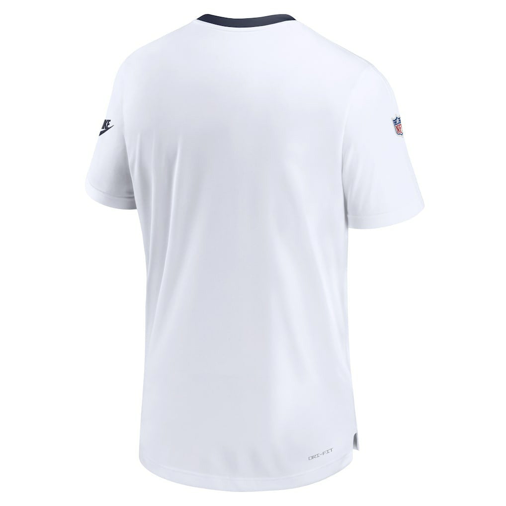Dallas Cowboys Men's Sideline Coaches Alternate Performance T-Shirt - White - Nike