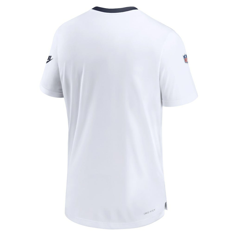 Dallas Cowboys Men's Sideline Coaches Alternate Performance T-Shirt - White - Nike