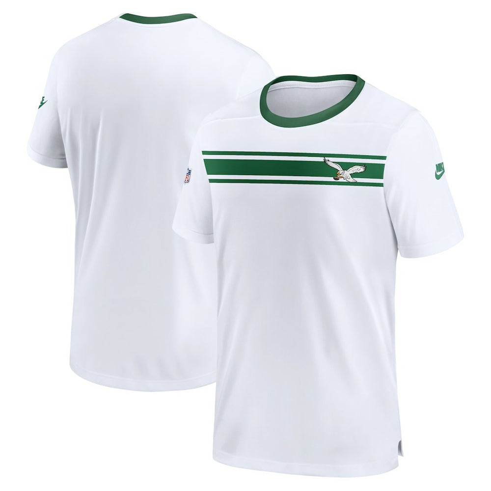 Philadelphia Eagles Men's Sideline Coaches Alternate Performance T-Shirt - White - Nike