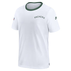 Green Bay Packers Men's Sideline Coaches Alternate Performance T-Shirt - White - Nike