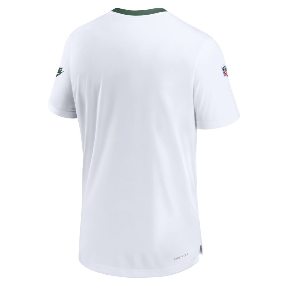 Green Bay Packers Men's Sideline Coaches Alternate Performance T-Shirt - White - Nike