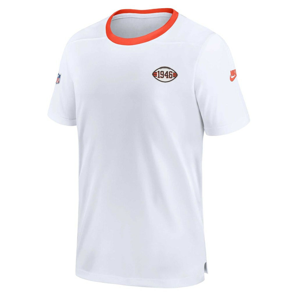 Cleveland Browns Men's Sideline Coaches Alternate Performance T-Shirt - White - Nike