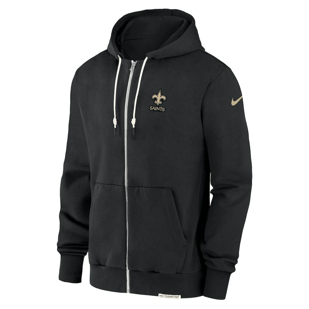 New Orleans Saints Sideline Performance Full-Zip Hoodie Jacket - Black - Nike