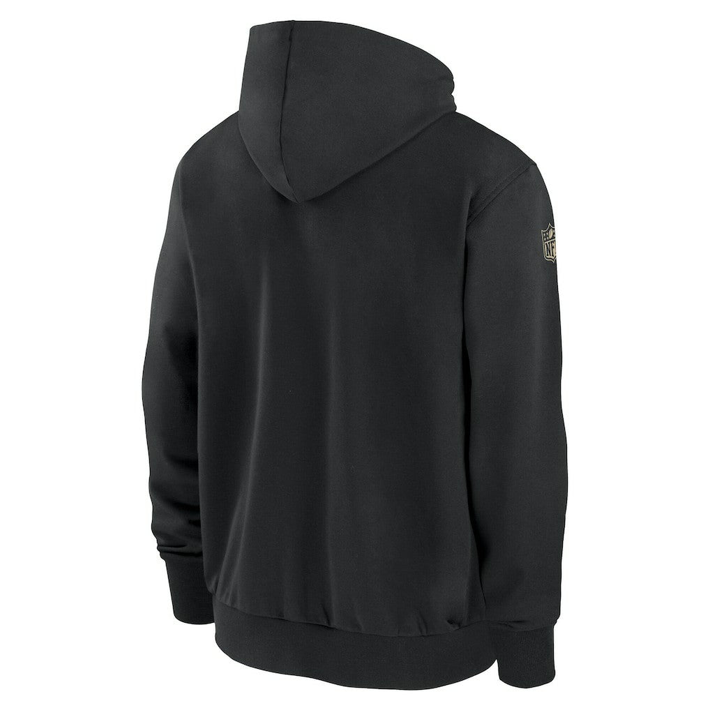 New Orleans Saints Sideline Performance Full-Zip Hoodie Jacket - Black - Nike