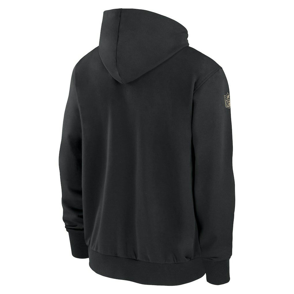 New Orleans Saints Sideline Performance Full-Zip Hoodie Jacket - Black - Nike