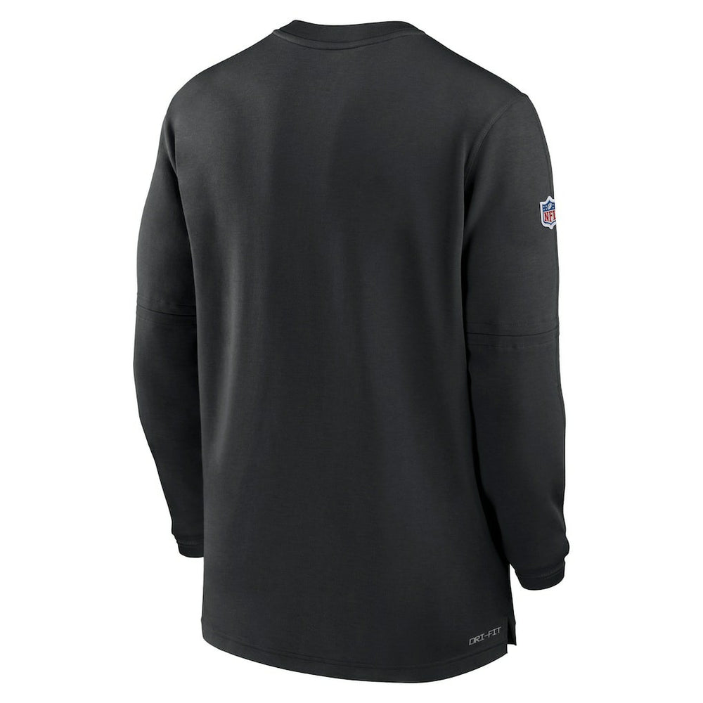 Arizona Cardinals 2023 Sideline Performance Long Sleeve Tri-Blend Quarter-Zip Top - Black - Nike