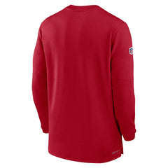 Tampa Bay Buccaneers 2023 Sideline Performance Long Sleeve Tri-Blend Quarter-Zip Top - Red - Nike