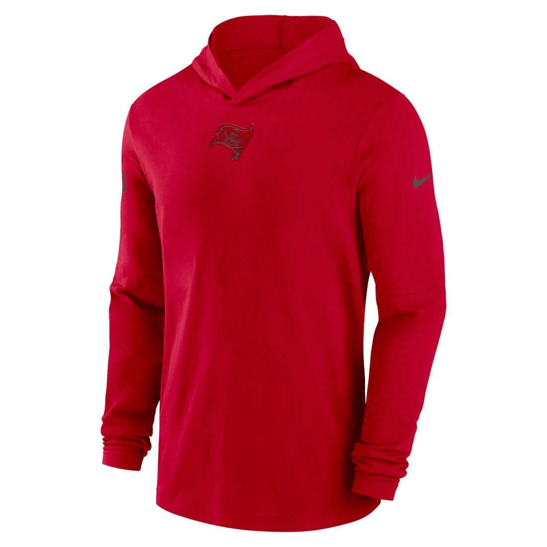 Tampa Bay Buccaneers Sideline Performance Long Sleeve Hoodie T-Shirt - Red - Nike