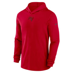 Tampa Bay Buccaneers Sideline Performance Long Sleeve Hoodie T-Shirt - Red - Nike