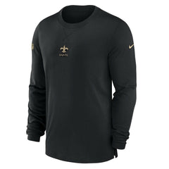New Orleans Saints 2023 Sideline Performance Long Sleeve T-Shirt - Black - Nike