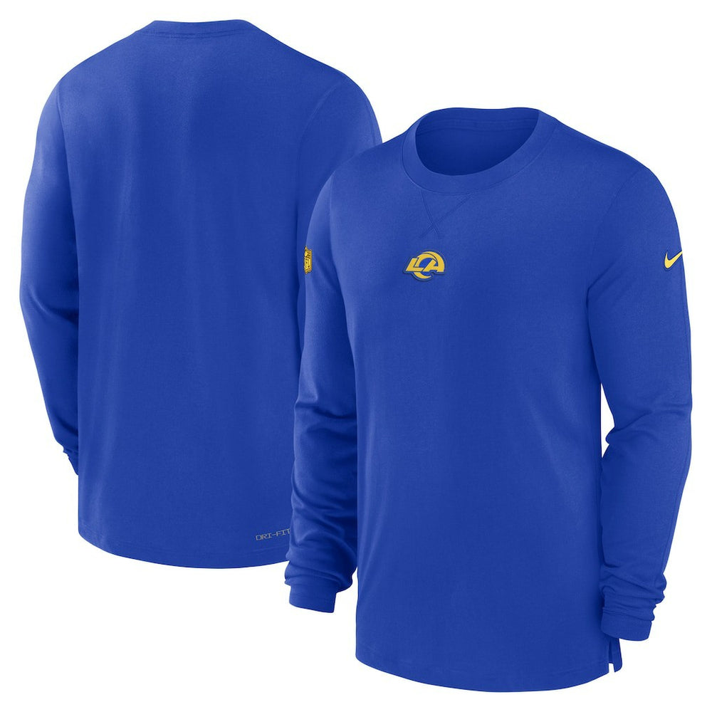 Los Angeles Rams 2023 Sideline Performance Long Sleeve T-Shirt - Royal - Nike