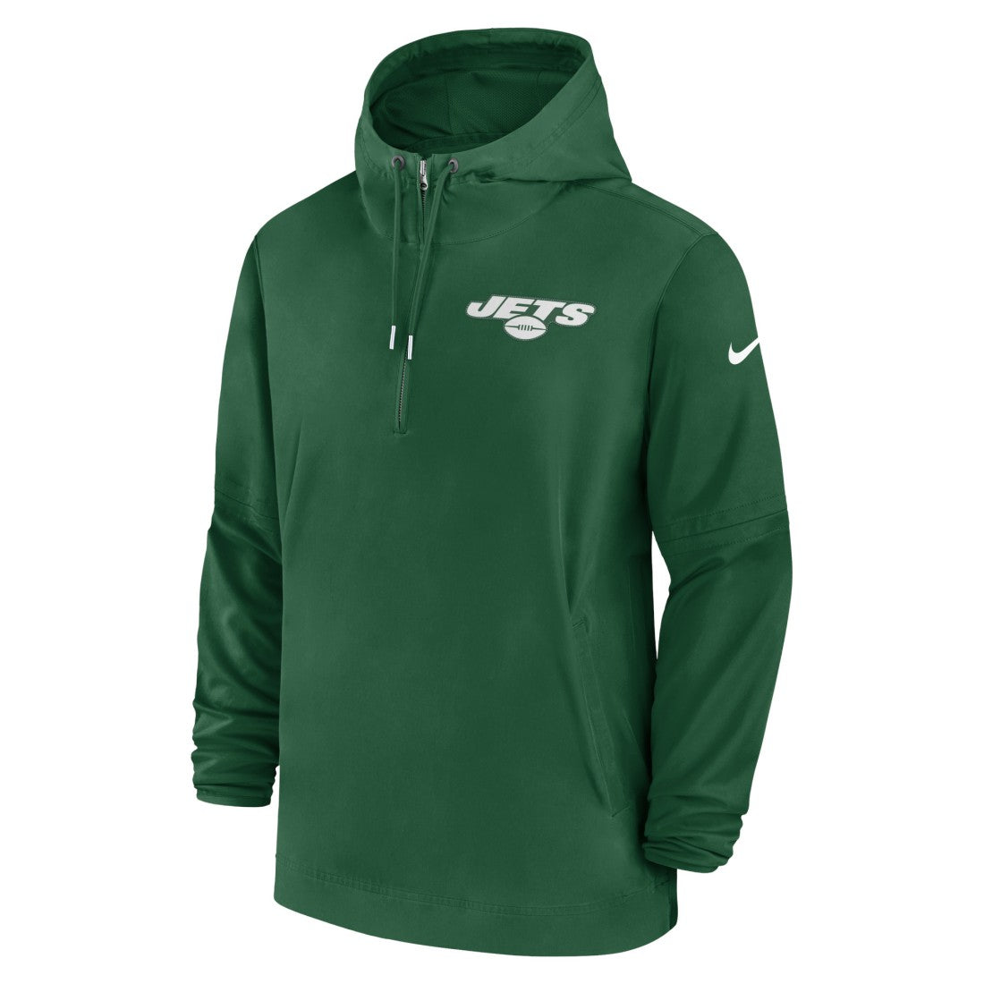 New York Jets Sideline Half-Zip Hoodie - Green - Nike