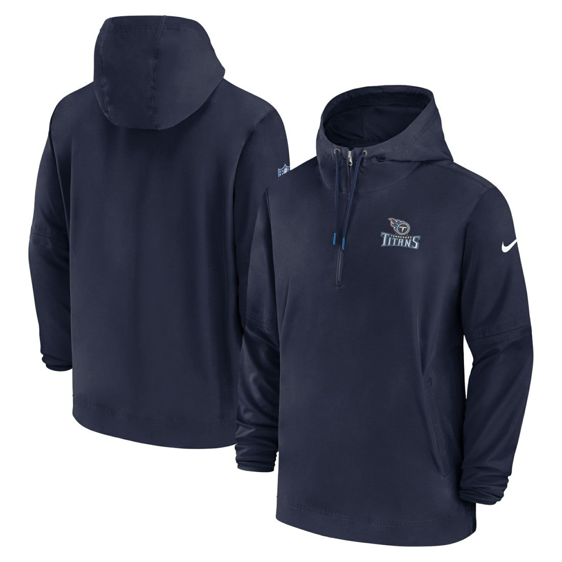 Tennessee Titans Sideline Half-Zip Hoodie - Navy - Nike