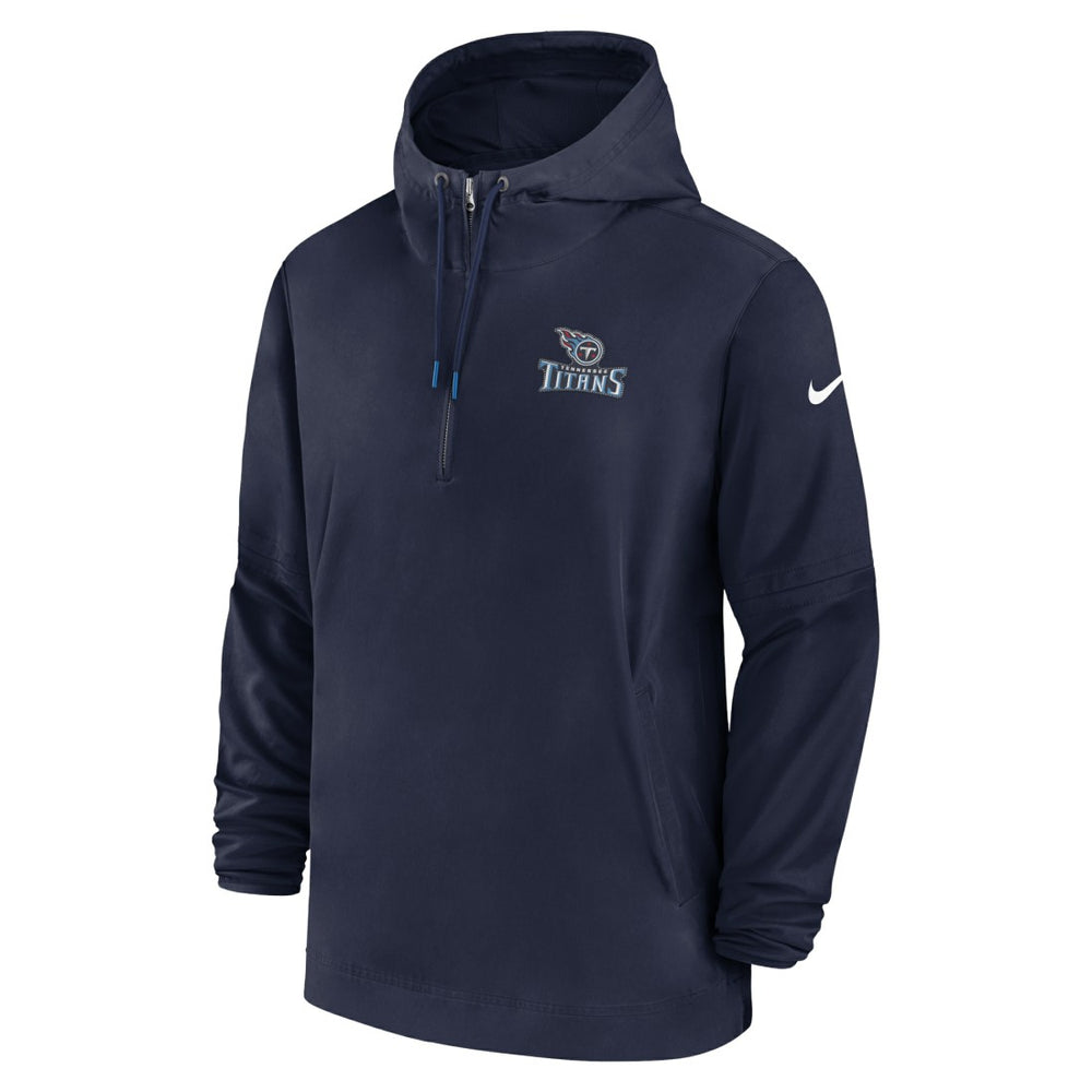 Tennessee Titans Sideline Half-Zip Hoodie - Navy - Nike