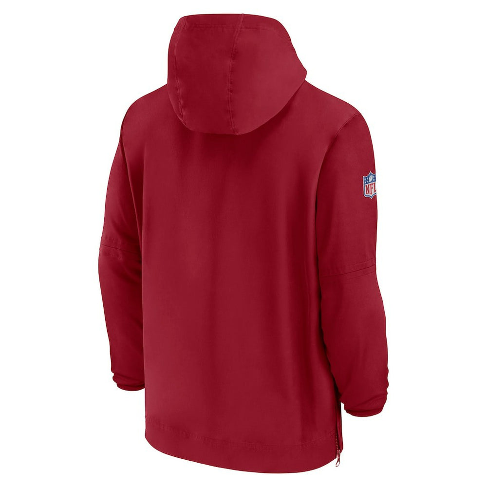 Arizona Cardinals Sideline Half-Zip Hoodie - Cardinal - Nike