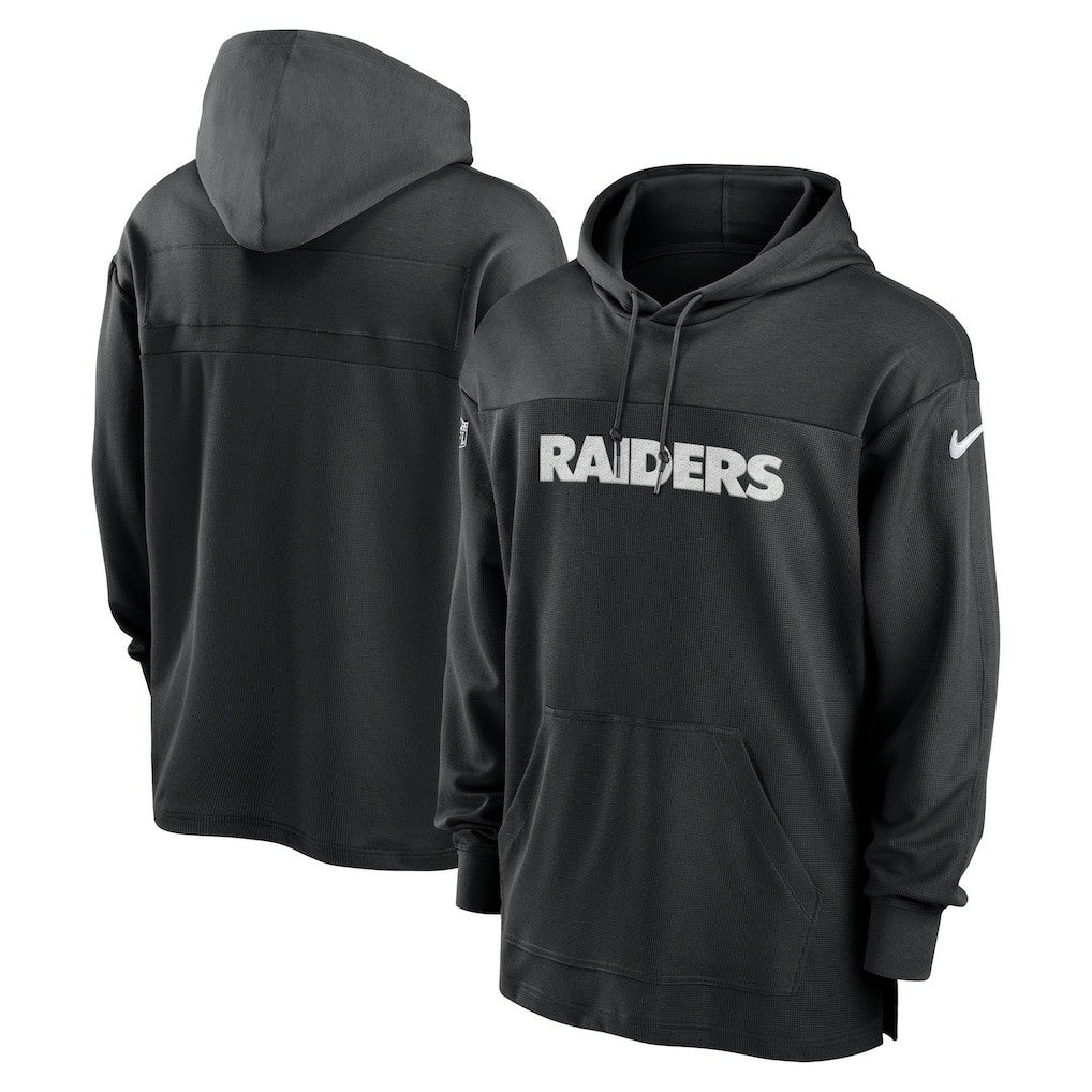 Las Vegas Raiders 2023 Sideline Lightweight Performance Hooded Top - Black - Nike