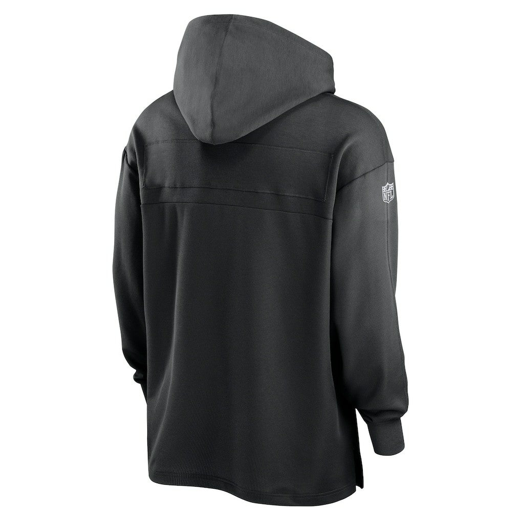 Las Vegas Raiders 2023 Sideline Lightweight Performance Hooded Top - Black - Nike