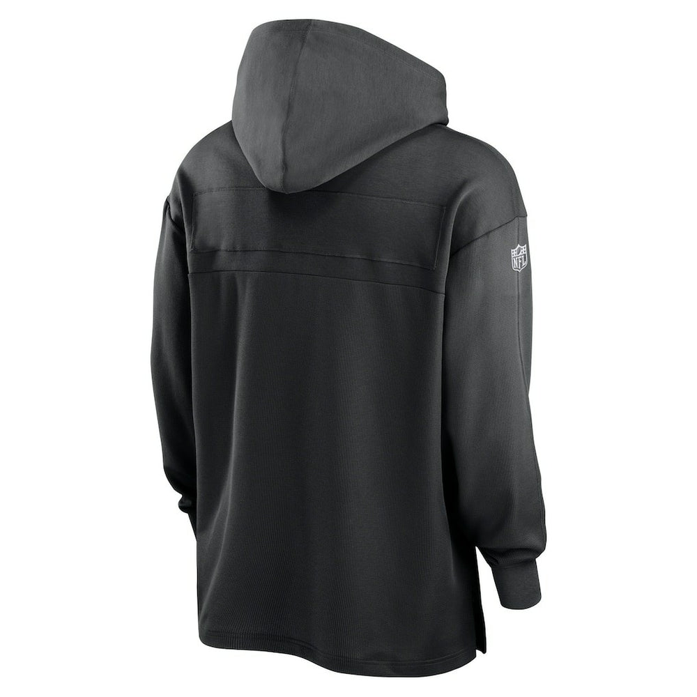 Las Vegas Raiders 2023 Sideline Lightweight Performance Hooded Top - Black - Nike