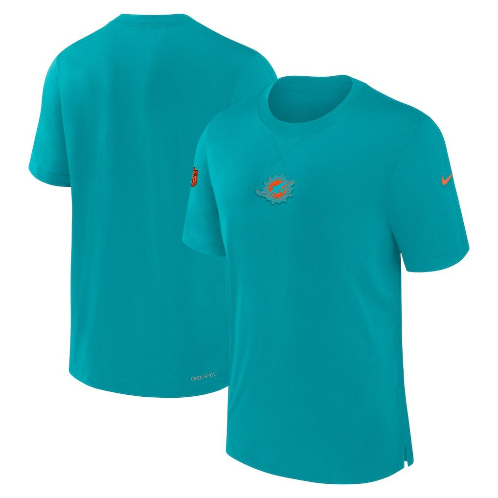 Miami Dolphins 2023 Sideline Performance T-Shirt - Aqua - Nike
