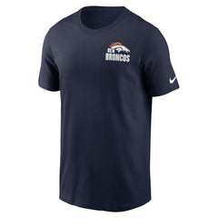 Denver Broncos Blitz Essential T-Shirt - Navy - Nike