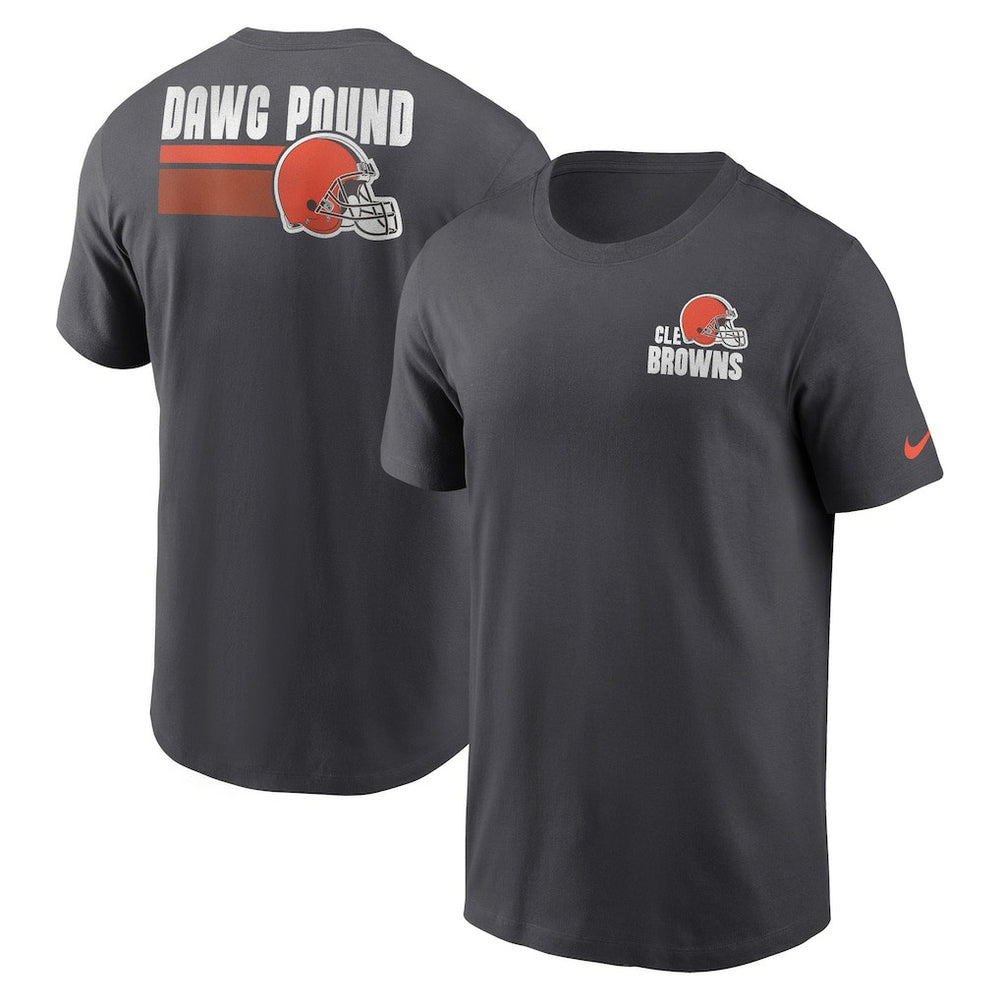 Cleveland Browns Blitz Essential T-Shirt - Anthracite - Nike