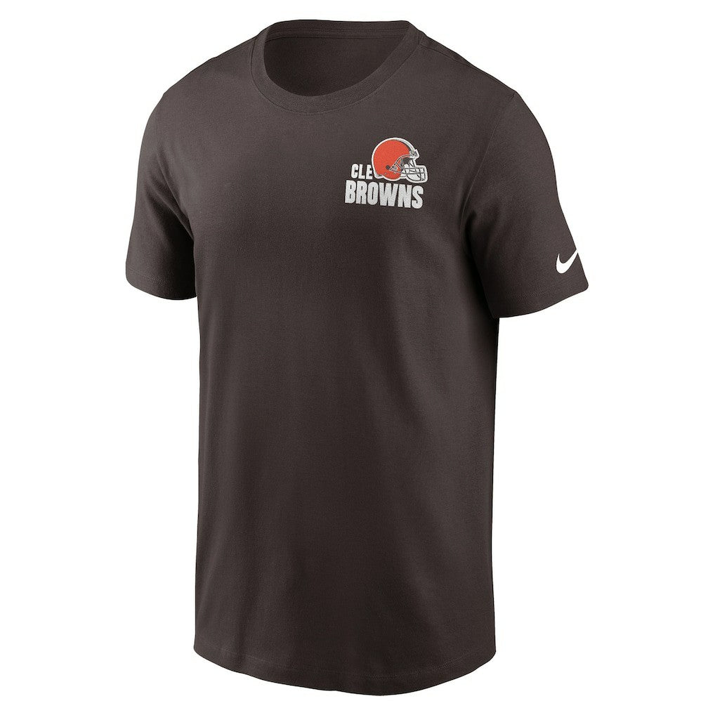 Cleveland Browns Blitz Essential T-Shirt - Brown - Nike