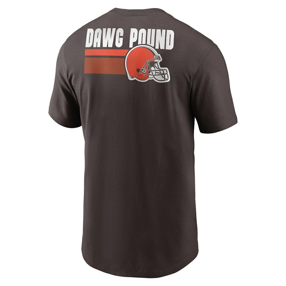 Cleveland Browns Blitz Essential T-Shirt - Brown - Nike