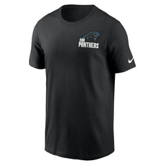 Carolina Panthers Blitz Essential T-Shirt - Black - Nike