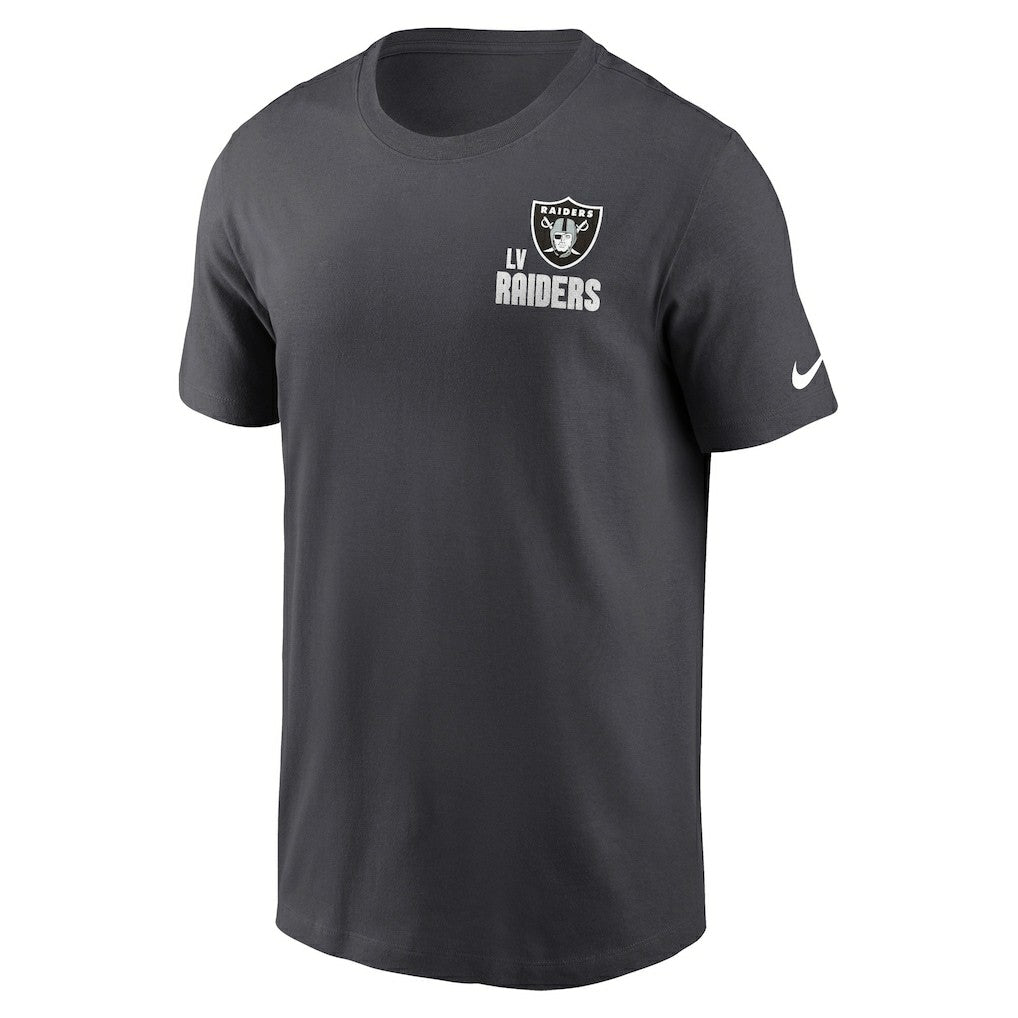 Las Vegas Raiders Blitz Essential T-Shirt - Anthracite - Nike