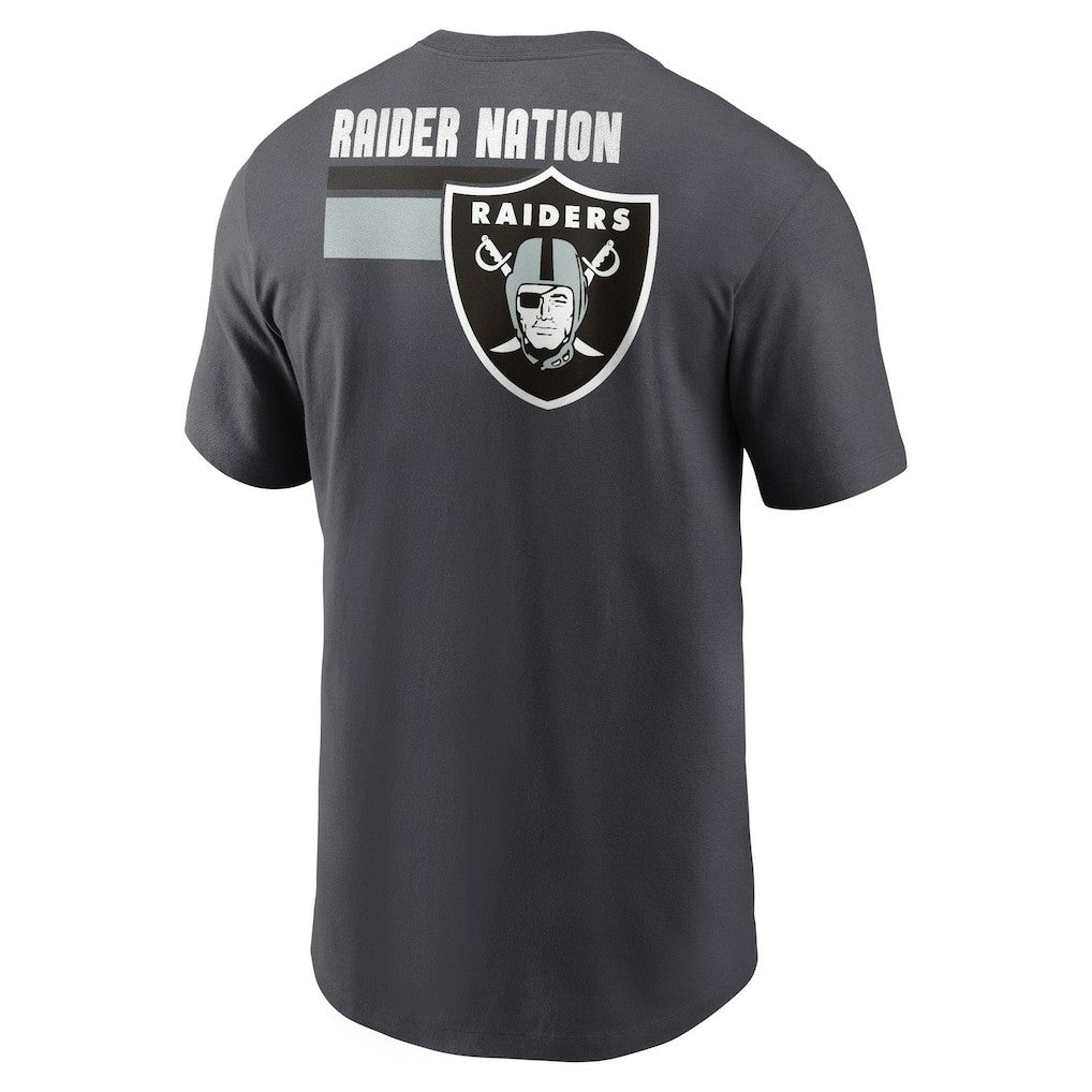 Las Vegas Raiders Blitz Essential T-Shirt - Anthracite - Nike