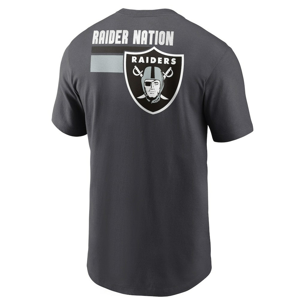 Las Vegas Raiders Blitz Essential T-Shirt - Anthracite - Nike