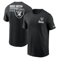 Las Vegas Raiders Blitz Essential T-Shirt - Black - Nike