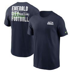 Seattle Seahawks Blitz Essential T-Shirt - College Navy - Nike