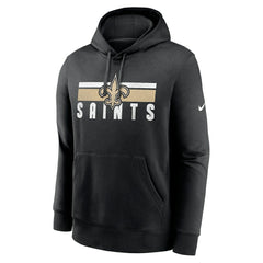 New Orleans Saints Club Fleece Pullover Hoodie - Black - Nike