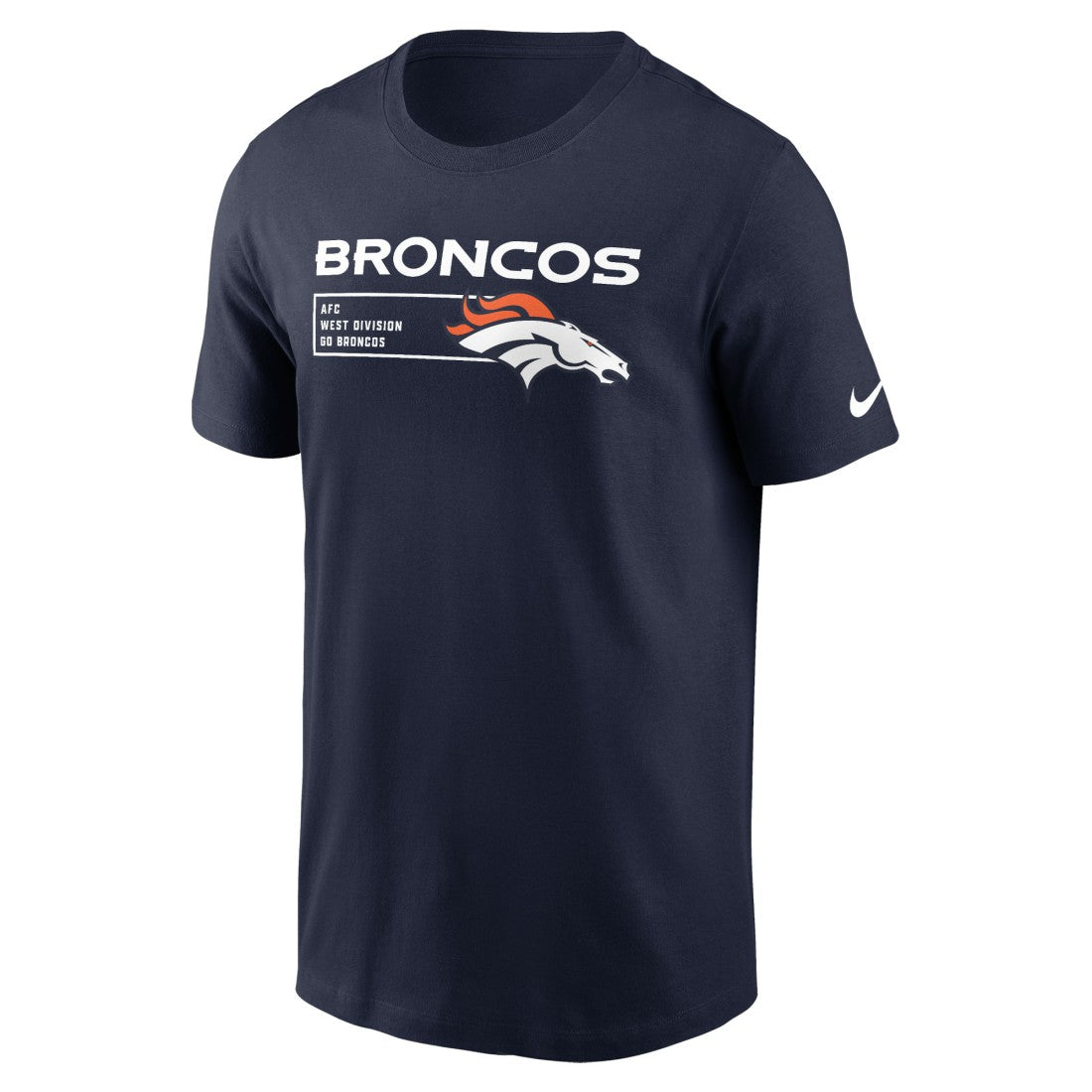 Denver Broncos Division Essential T-Shirt - Navy - Nike