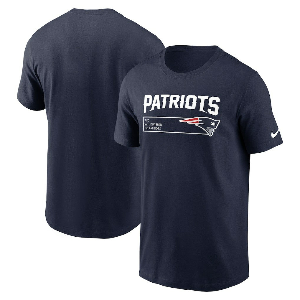 New England Patriots Division Essential T-Shirt - Navy - Nike