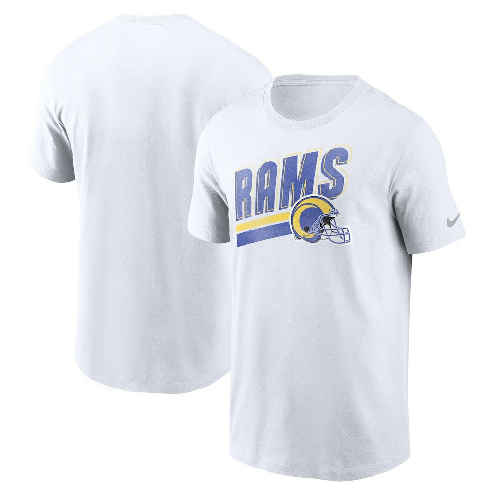 Los Angeles Rams Essential Blitz Lockup T-Shirt - White - Nike