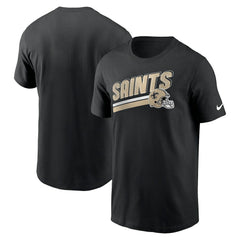 New Orleans Saints Essential Blitz Lockup T-Shirt - Black - Nike